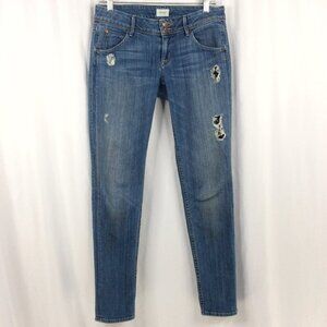 Hudson Collin Flap Skinny Jean Womens Size 26 Distressed Denim